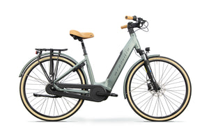 Granville E-Elegance SI NEX E-Bike mit Bosch Performance Line Motor (75 Nm), 545 Wh Akku, Shimano Nexus 8-Gang Nabenschaltung und Wave-Rahmen mit tiefem Einstieg.