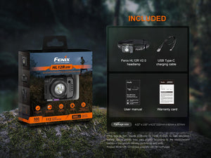 Fenix HL12R V2.0 Stirnlampe 500 Lumen wiederaufladbar