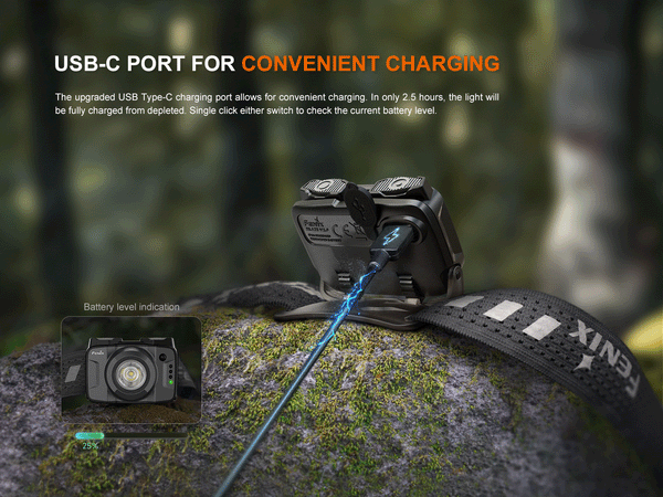 Fenix HL12R V2.0 Stirnlampe 500 Lumen wiederaufladbar