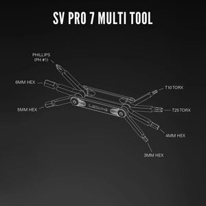 Lezyne SV PRO 7 silber