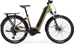 Merida eSPRESSO CC 500 EQ E-Bike mit tiefem Durchstieg, 85 Nm Shimano EP6 Motor, 630 Wh Akku und breiter 27,5"-Bereifung – ideal für Stadt und Touren.