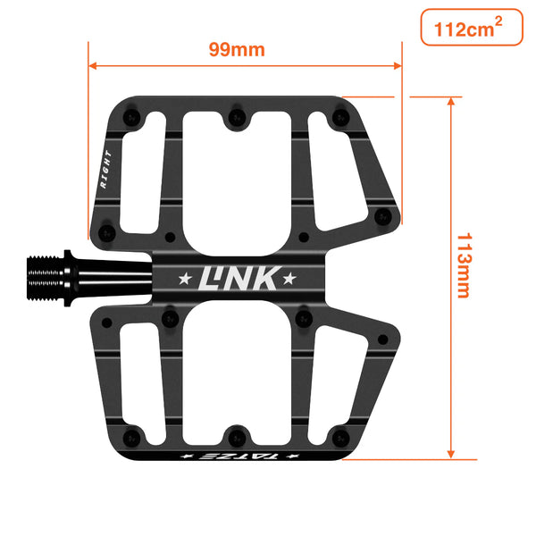 Tatze Flatpedal Link schwarz